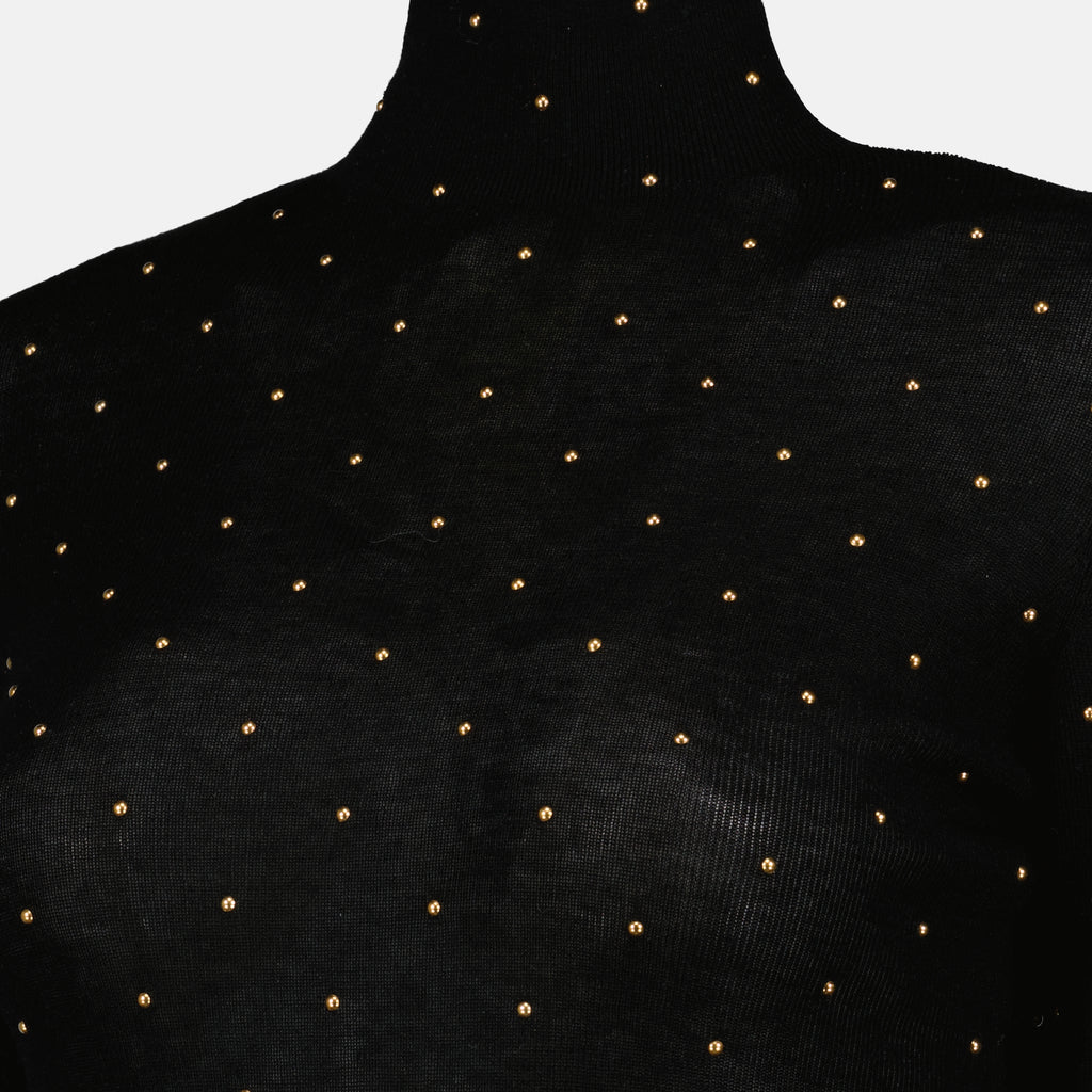 Image de l'article Col roulé en laine fine à détail de la marque Rabanne pour Femme - Saison Printemps-Été 2026 - Vue détaillée_1