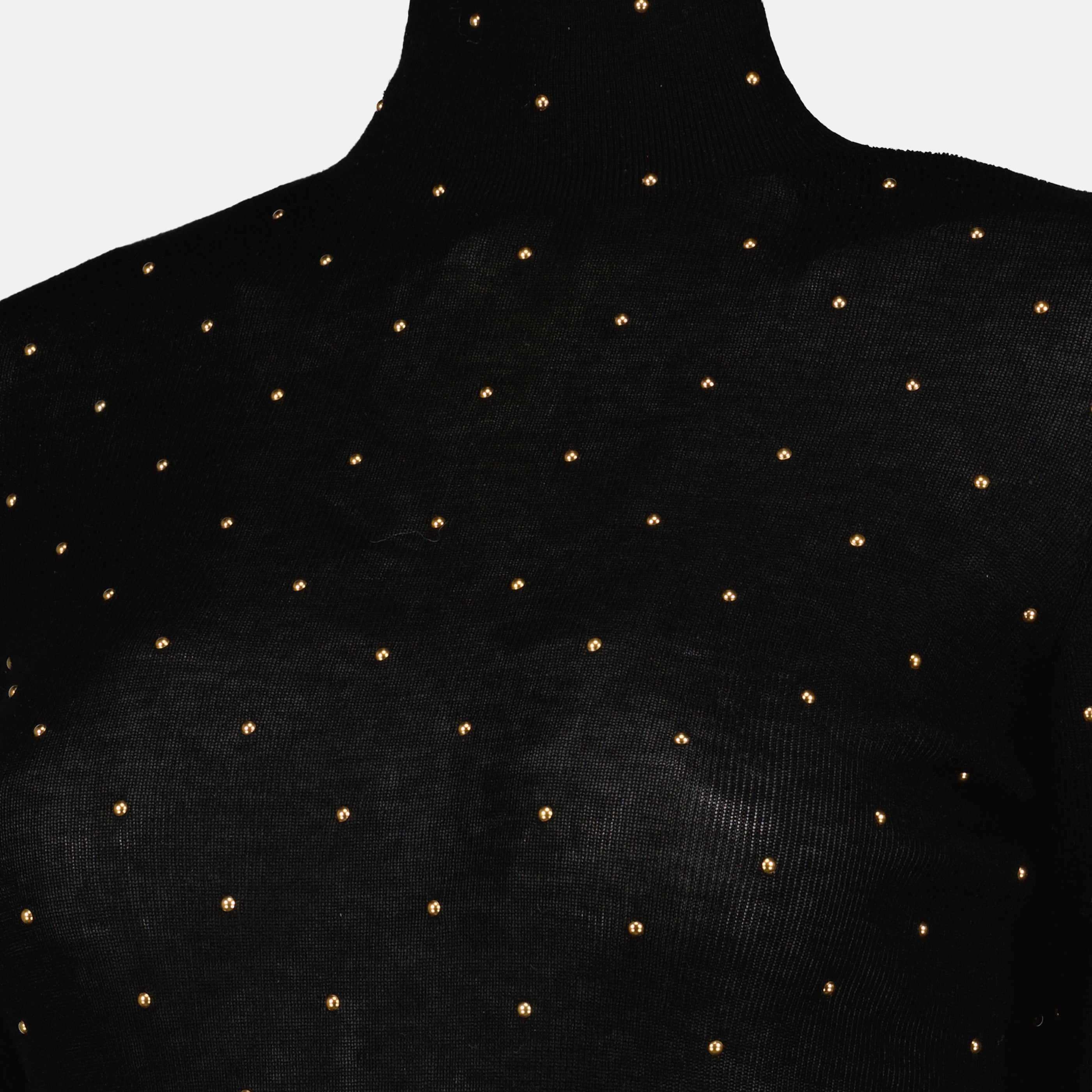 Image de l'article Col roulé en laine fine à détail de la marque Rabanne pour Femme - Saison Printemps-Été 2026 - Vue détaillée_1