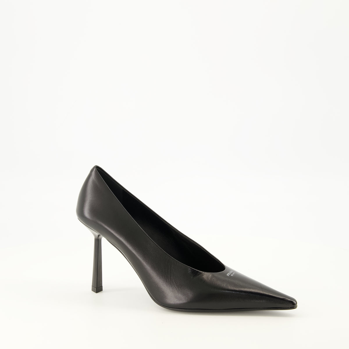 Escarpins Décolleté in Pelle Nera Prada Noir Femme
