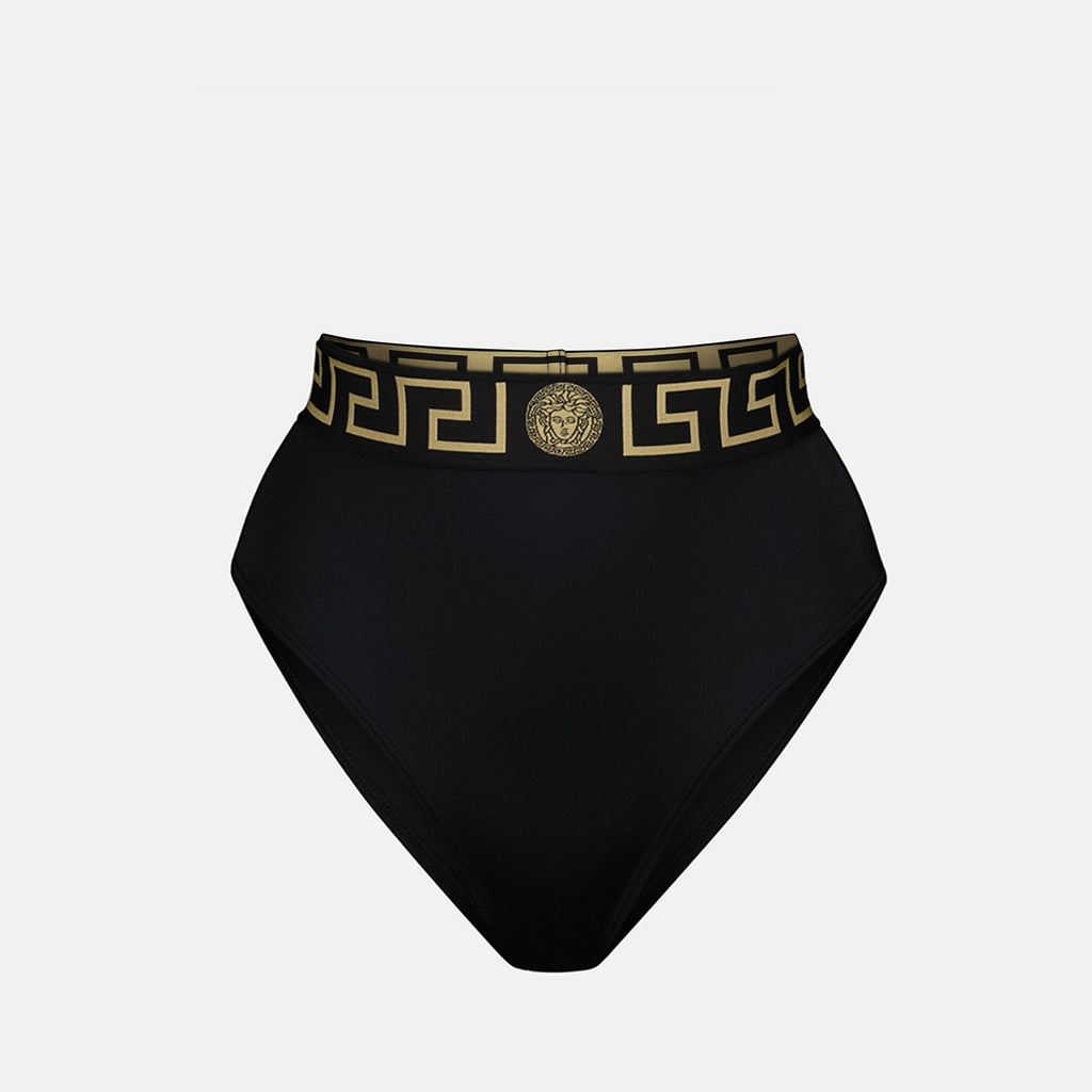 Beachwear Bas de bikini Medusa Greca Versace Noir Femme