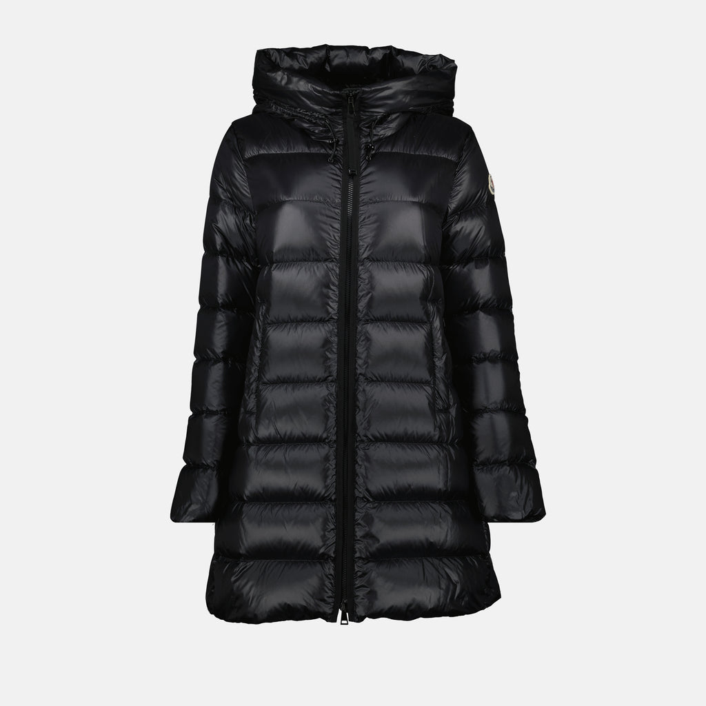 Bild des mittellangen Daunenjacke Suyenne von Moncler für Damen - Herbst-Winter Saison 2025 - Vorderansicht