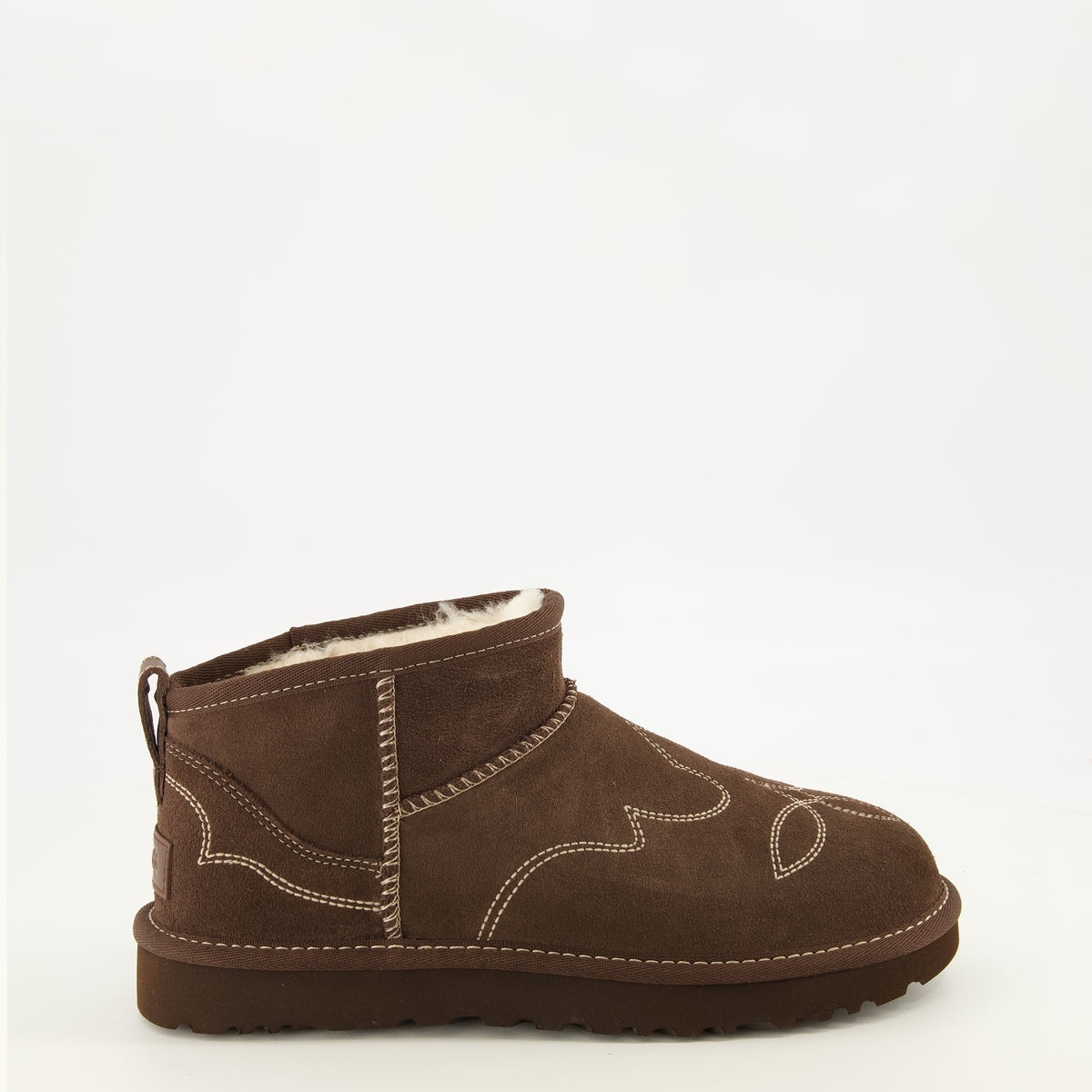 Bottines Bottes Classic Ultra mini Western marron Ugg Marron Femme