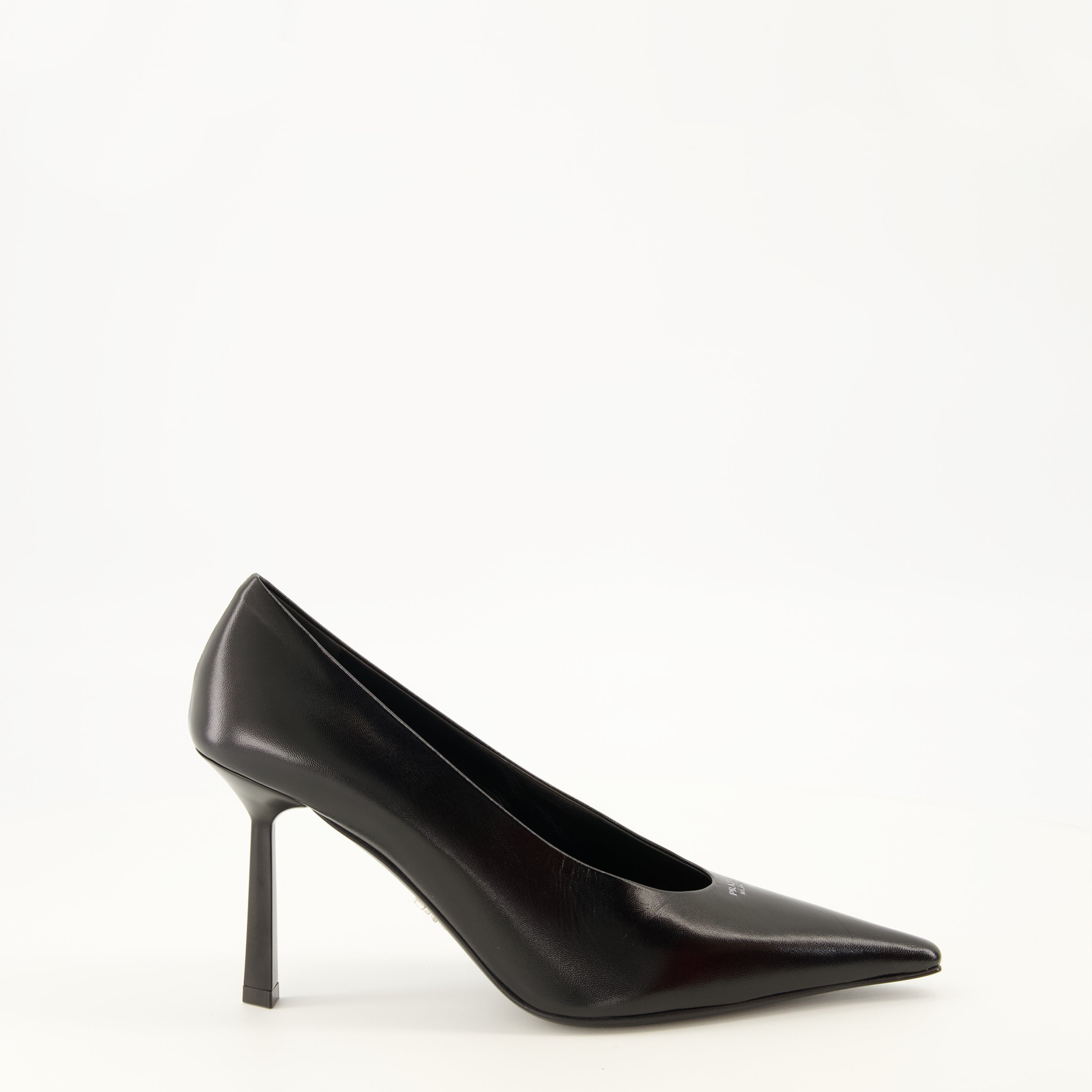 Escarpins Décolleté in Pelle Nera Prada Noir Femme