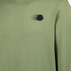 Felpe Felpa con logo sbiadito Moncler Verde Uomini