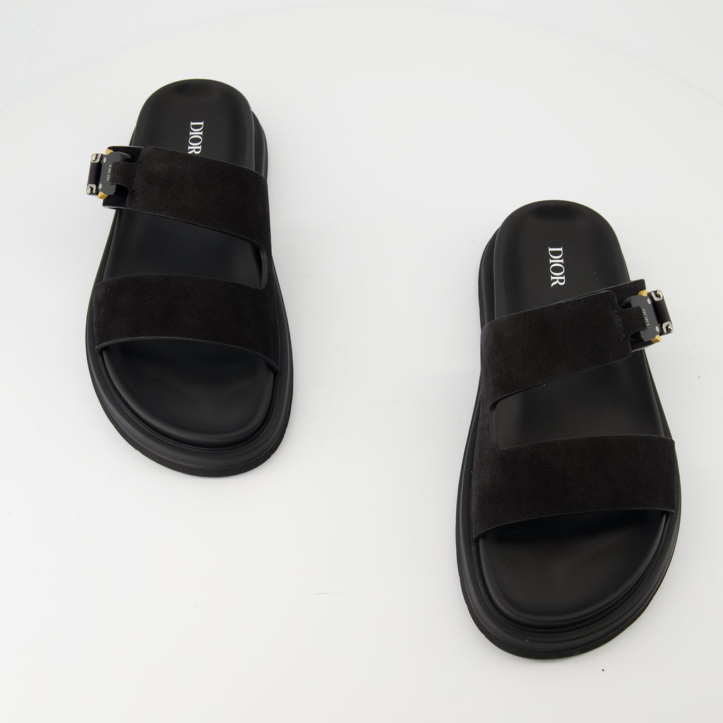 Chaussures ouvertes Aqua Sandalen Dior Noir Homme