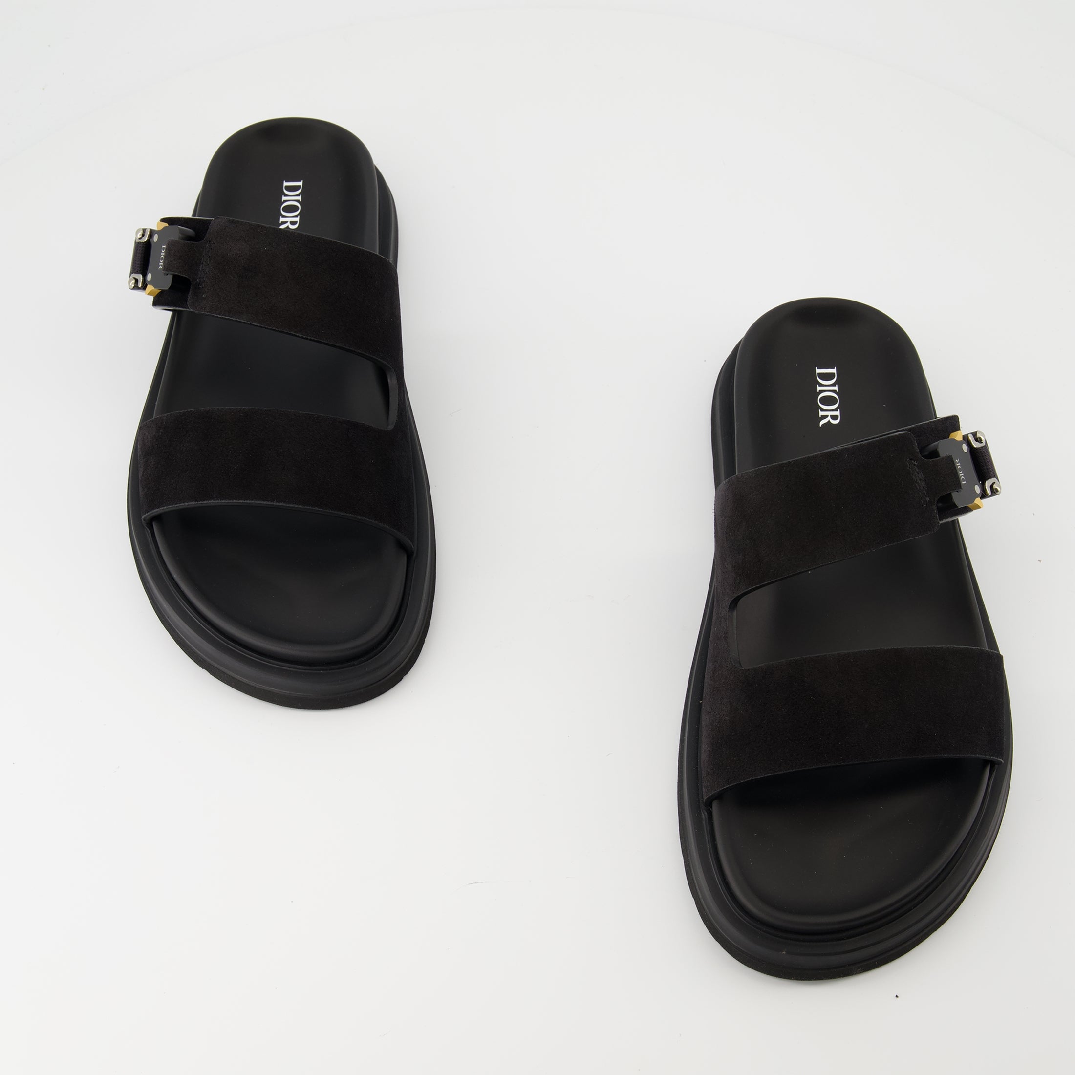 Chaussures ouvertes Aqua Sandalen Dior Noir Homme