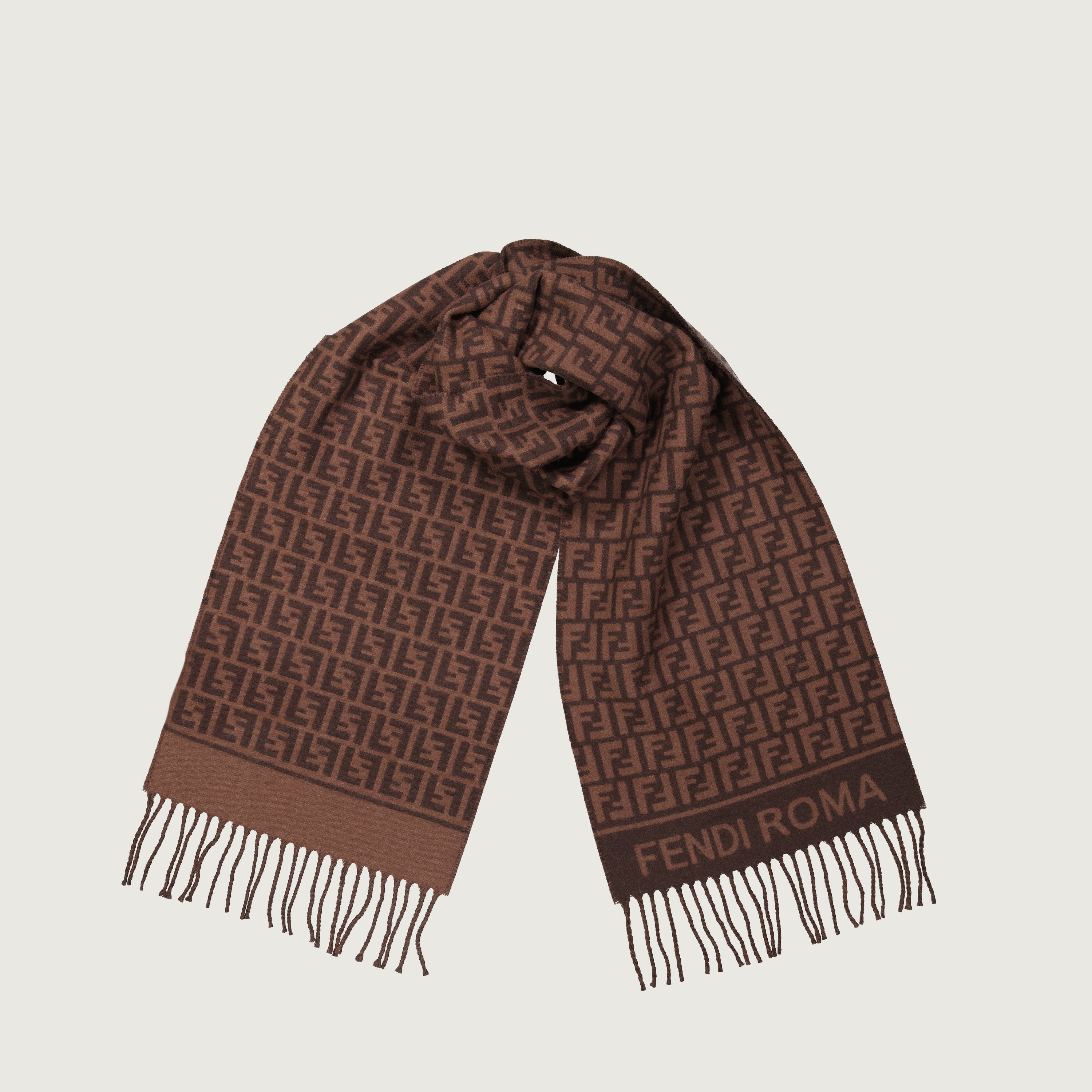 Écharpes, foulards et gants Écharpe FF Fendi Marron Femme