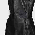 Vestidos Vestido de Couro L-Ilith Diesel Preto Mulheres