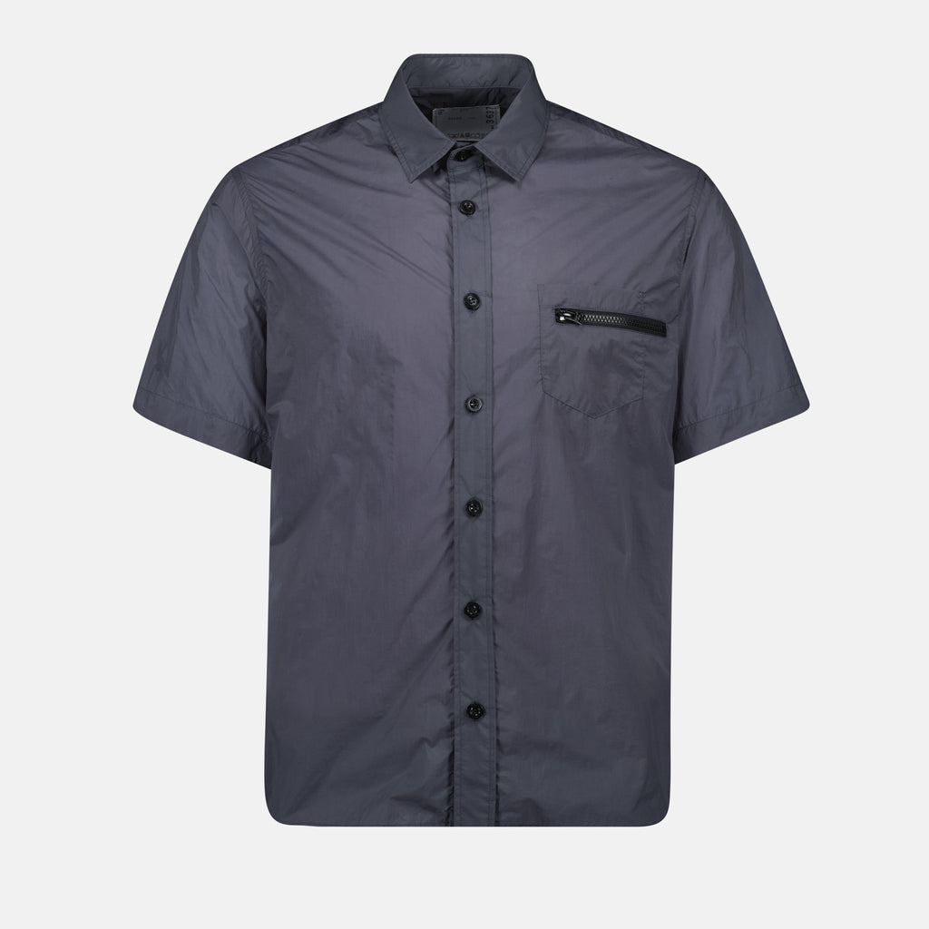 Chemises Chemise en nylon Sacai Bleu foncé Homme