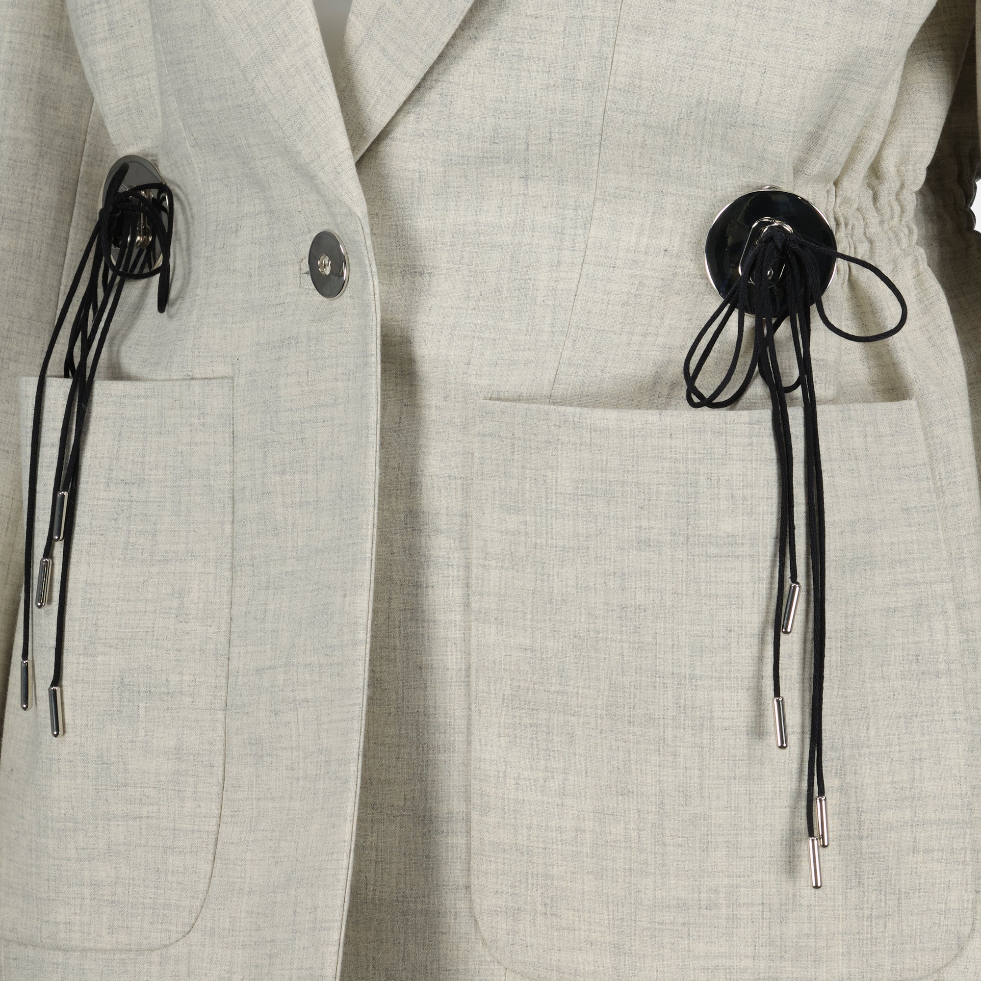 Vestes Blazer en laine Rabanne Beige Femme