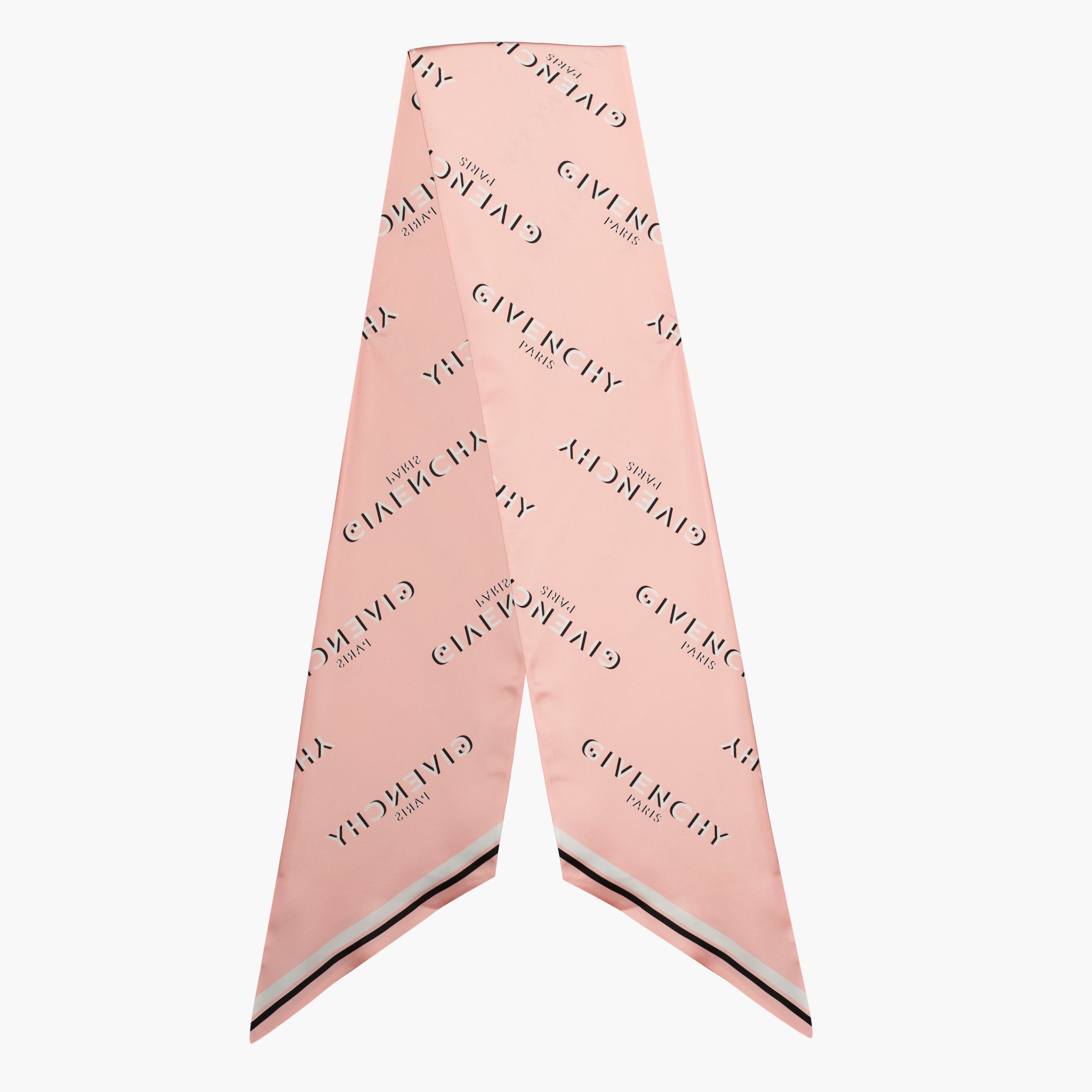 Écharpes, foulards et gants Maxi bandeau en soie Shadow rose clair Givenchy Rose Femme