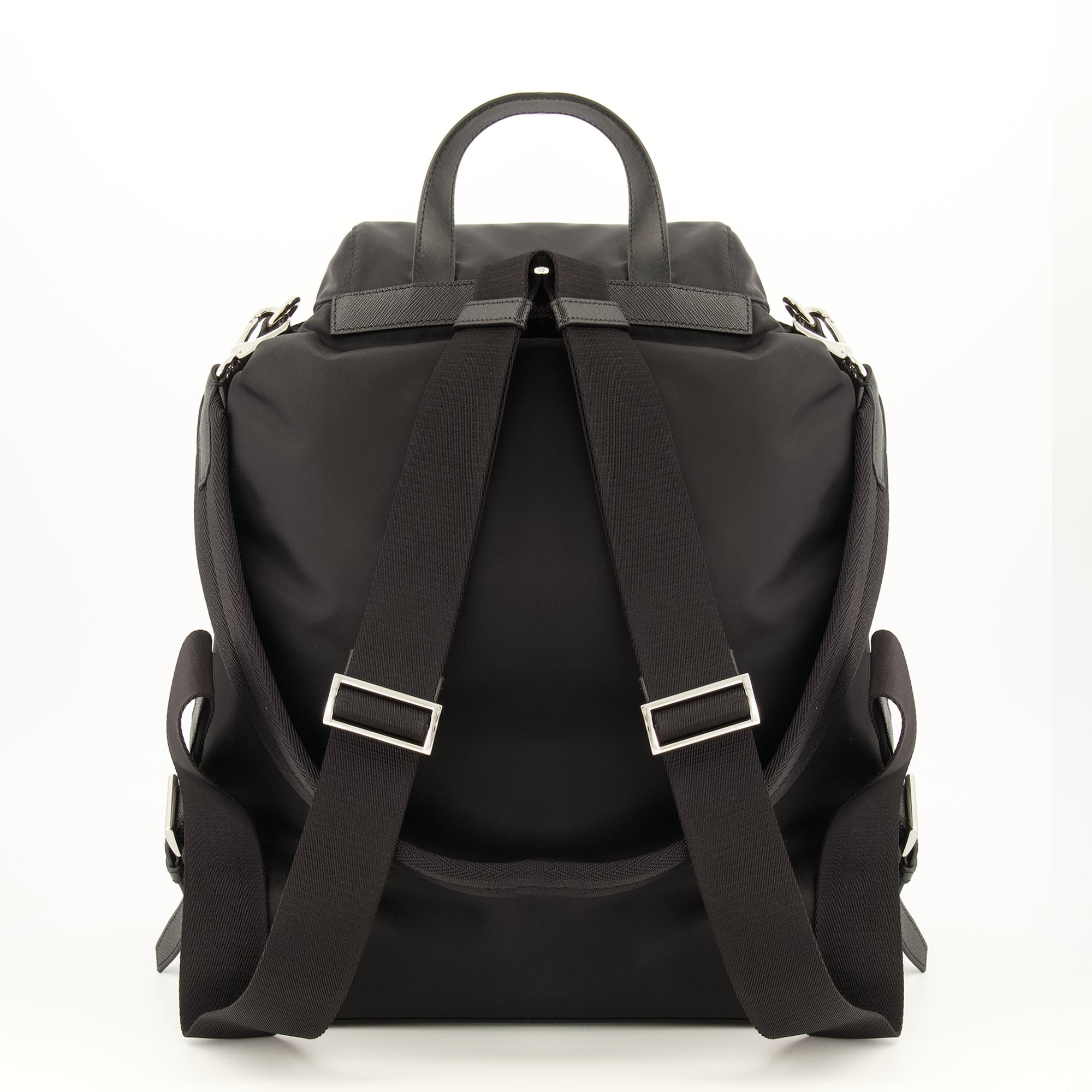 Sacs à dos Black Re-Nylon Backpack Prada Noir Homme