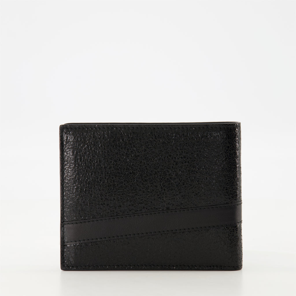 Piccola pelletteria Portafoglio in Pelle Texturizzata Dior Nero Homme