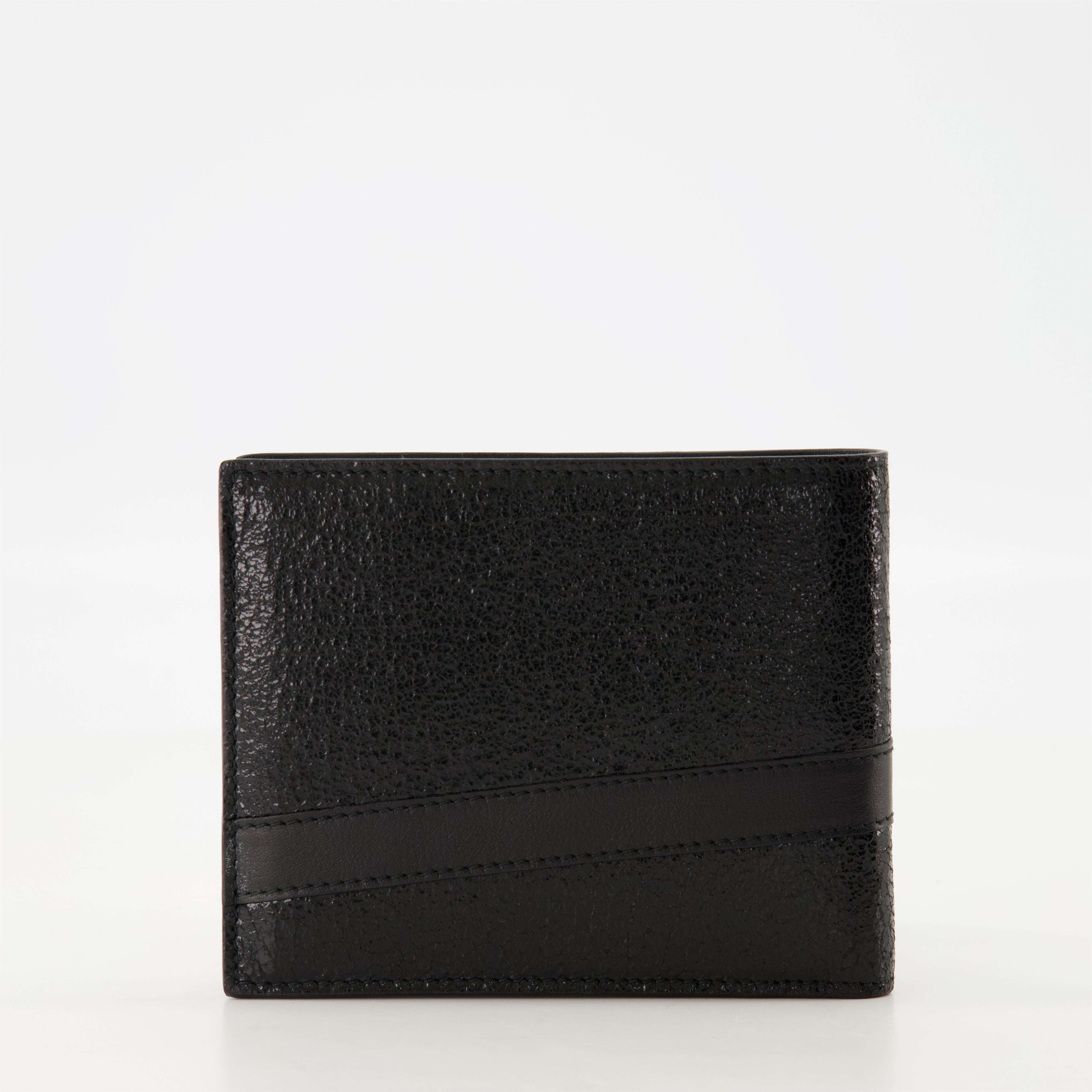 Piccola pelletteria Portafoglio in Pelle Texturizzata Dior Nero Homme