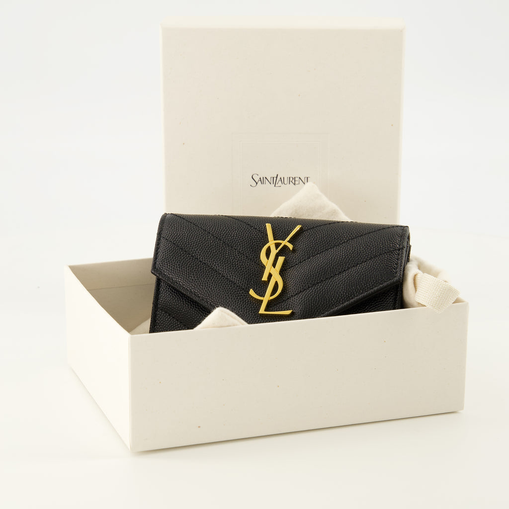 Petite maroquinerie Cassandre Black Wallet Saint Laurent Noir Homme