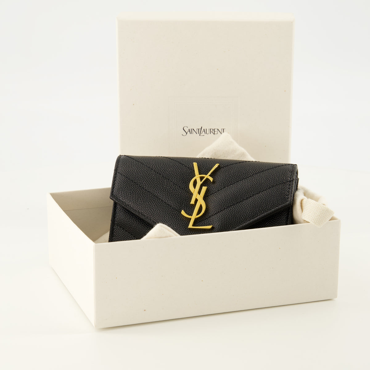 Petite maroquinerie Cassandre Black Wallet Saint Laurent Noir Homme