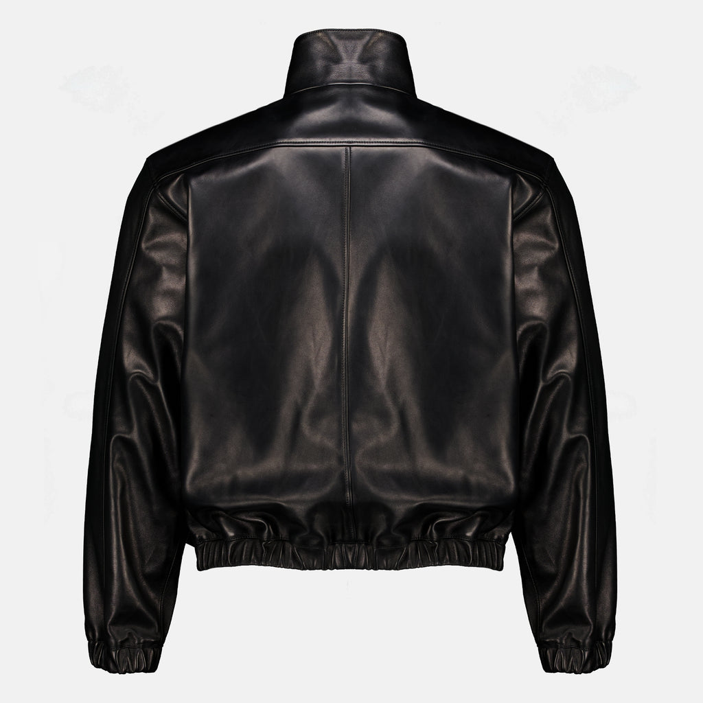 Manteaux Cassandre Leather Jacket Saint Laurent Noir Homme