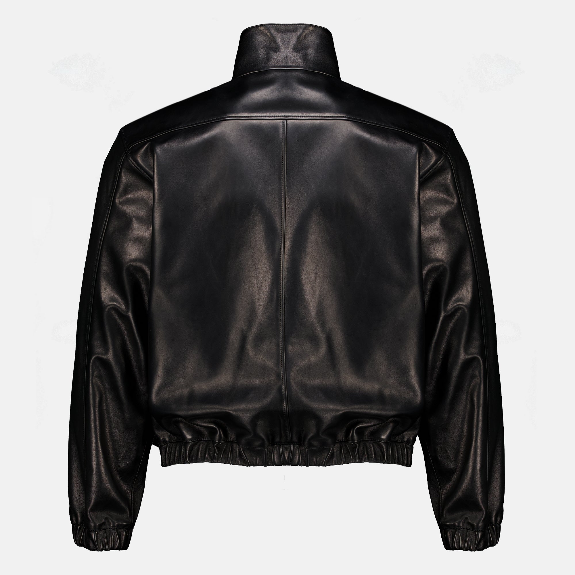 Manteaux Cassandre Leather Jacket Saint Laurent Noir Homme