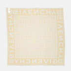 Écharpes, foulards et gants Carré 4G en soie Givenchy Jaune Femme