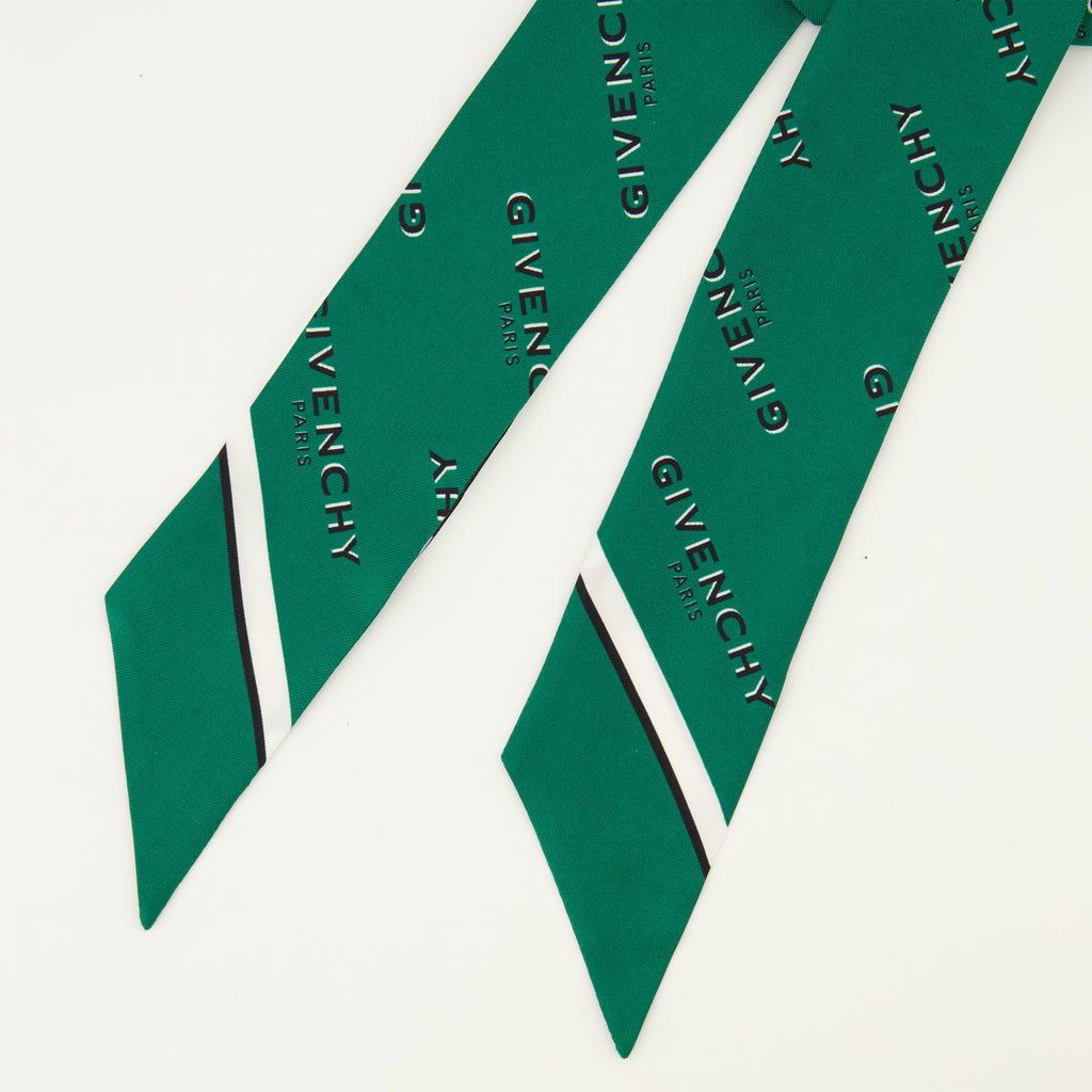 Écharpes, foulards et gants Bandeau en soie Shadow vert Givenchy Vert Femme