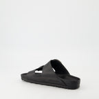 Chaussures ouvertes Sandali Arizona Big Buckle Birkenstock Noir Femme