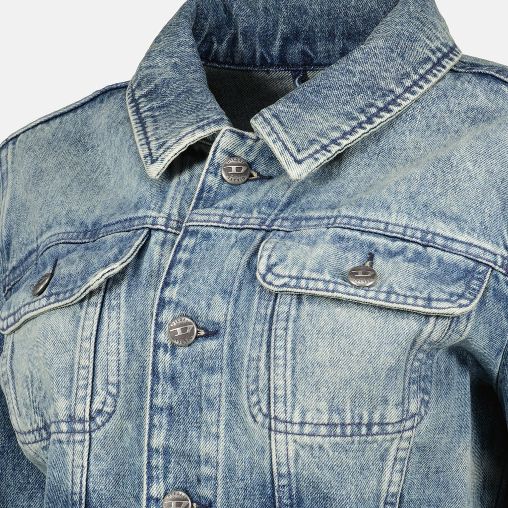 Image de l'article Chemise De-Katerin-Fsh en denim de la marque Diesel pour Femme - Saison Automne-Hiver 2025 - Vue détaillée_1