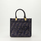 토트백 선샤인 토트 백 Fendi 진한 파란색 Femme