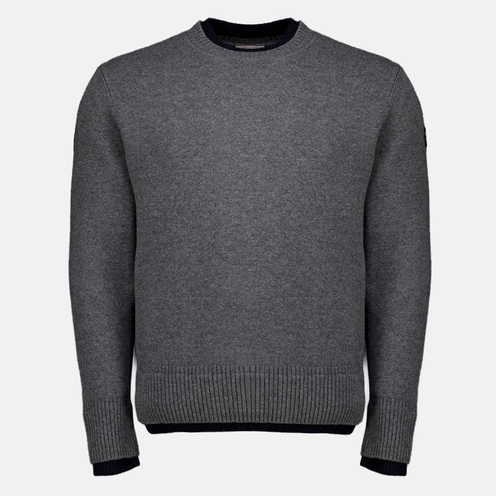 Maille Pull gris en laine et cachemire Moncler Gris Homme