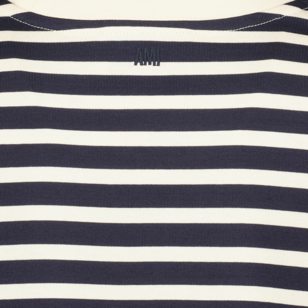 T-shirts T-shirt rayé Ami PARIS Bleu foncé Unisexe