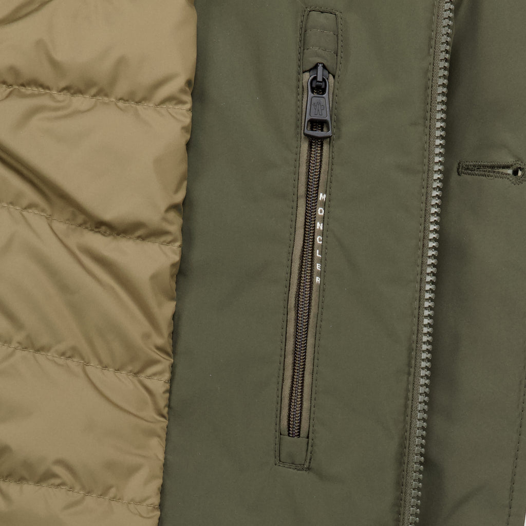 Manteaux Evrine Quilted Parka in Khaki Moncler Kaki Homme