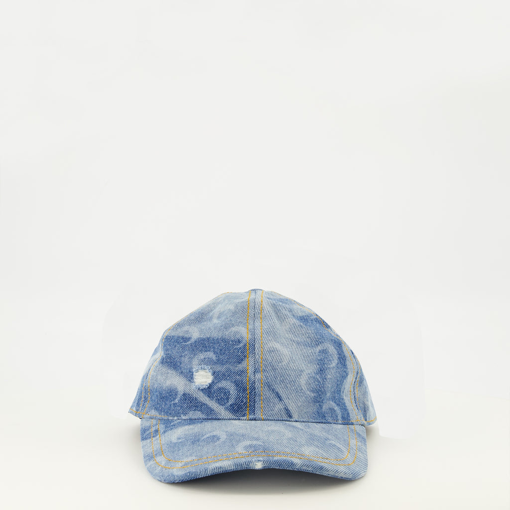 Chapeaux, casquettes et bonnets Cappello Denim Moon Marine Serre Bleu Femme