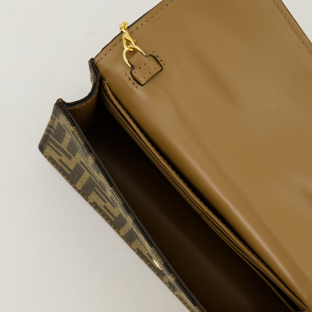 Pochettes Pochette FF Baguette Fendi Marron Femme