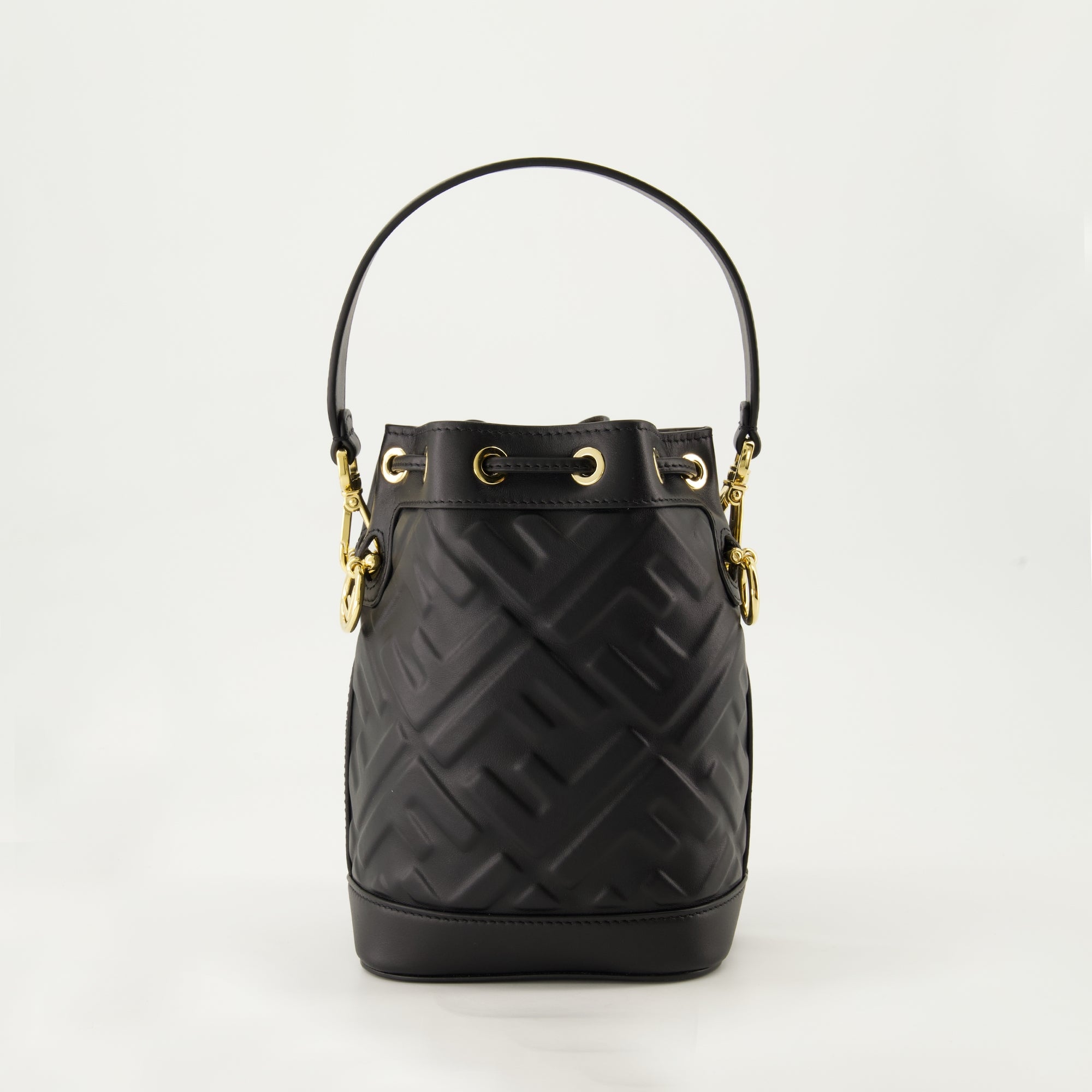 Beuteltaschen Sac seau Mon trésor mini Fendi Schwarz Femme