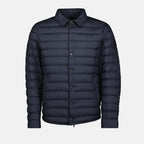코트 부르돈 다운 자켓 Moncler 진한 파란색 Homme