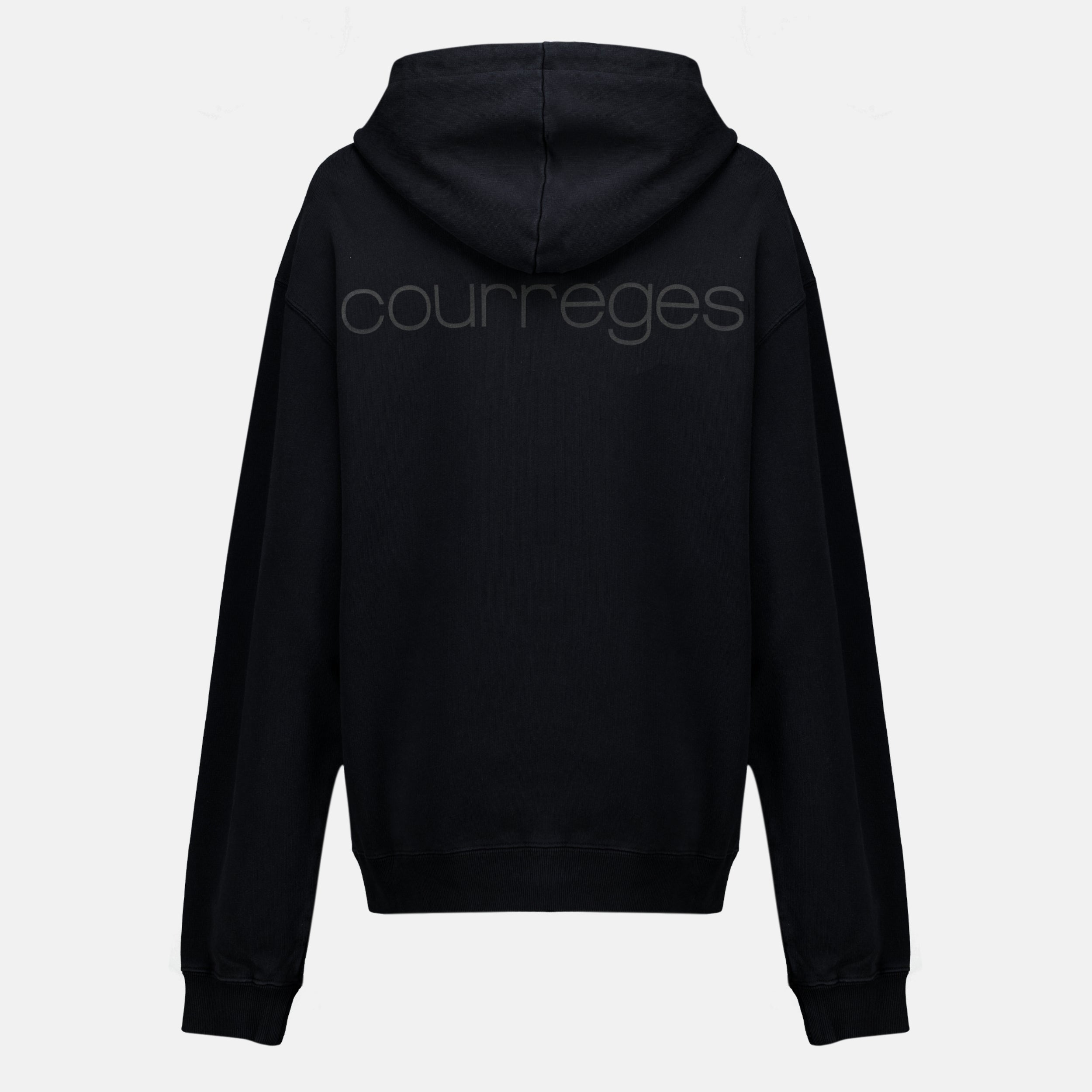 Sweatshirts 스톤워시 집업 후드티 Courrèges Noir Femme