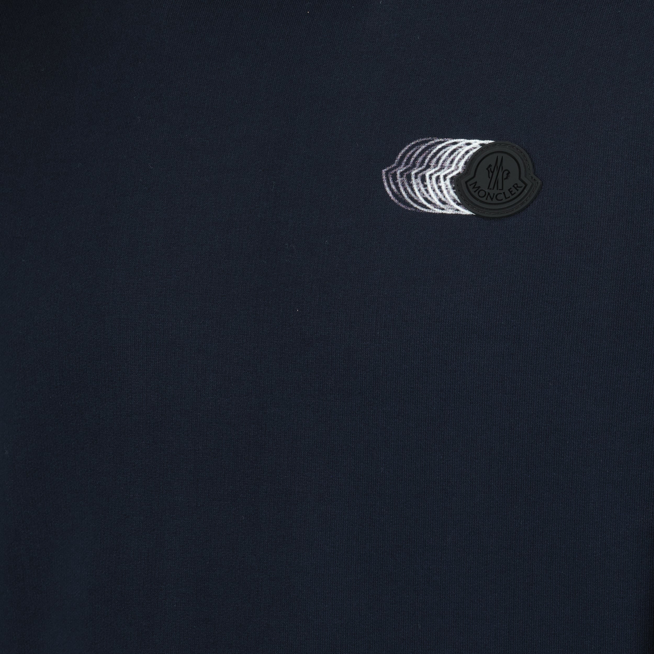 Sweatshirts Sweat à logo délavé Moncler Bleu foncé Homme