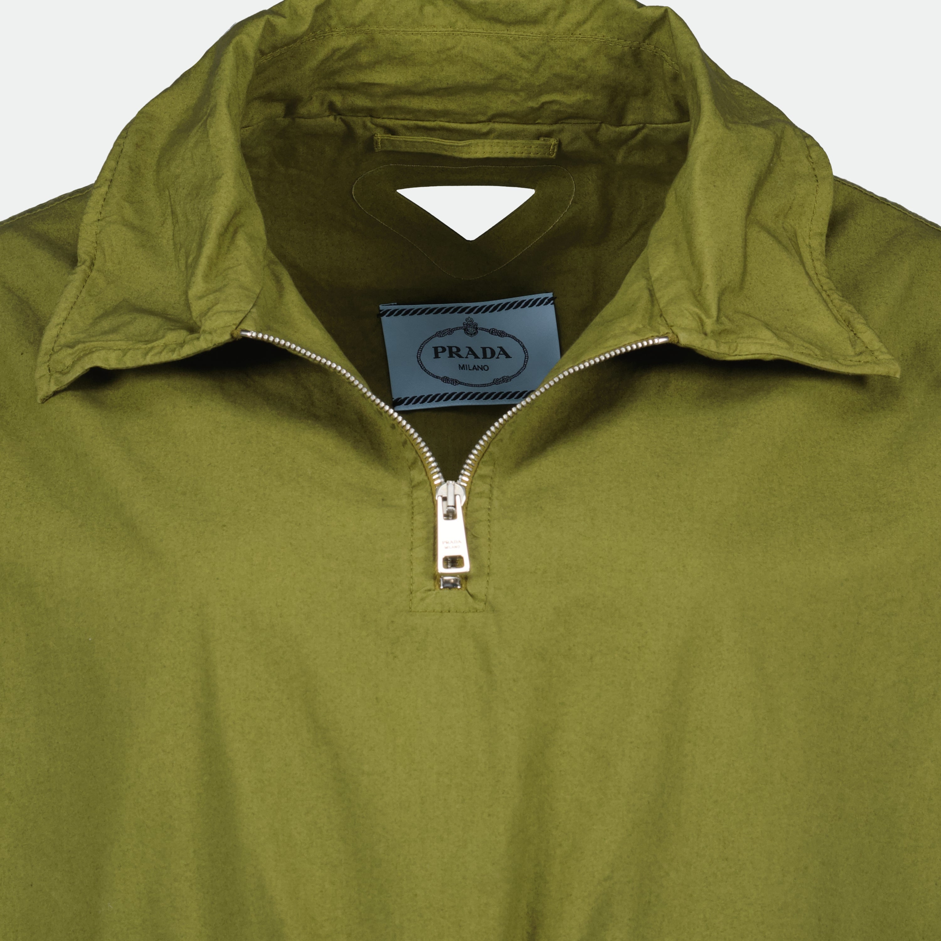 Sweatshirts Veste en popeline Prada Kaki Femme