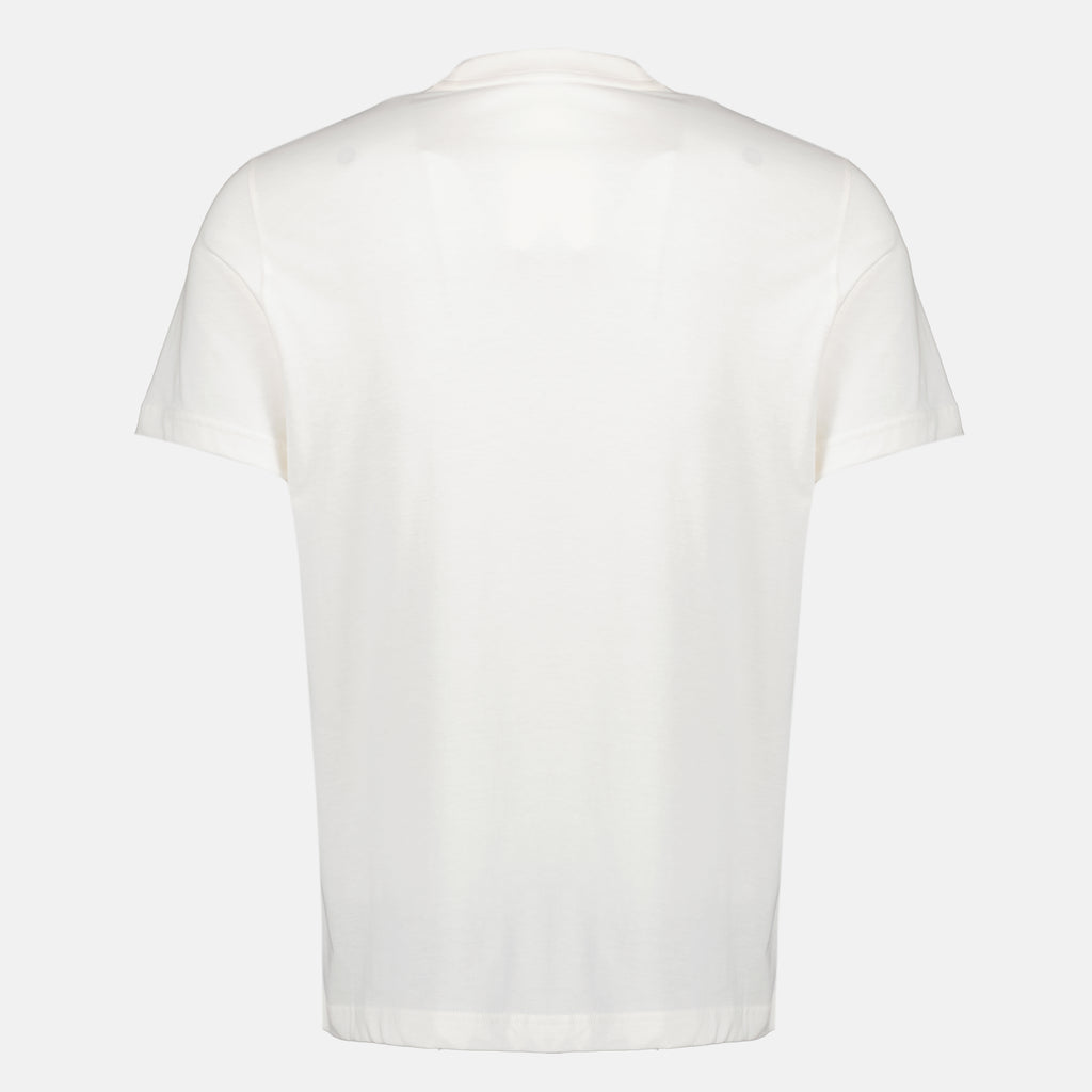 T-shirts T-shirt à logo imprimé blanc Moncler Blanc Homme