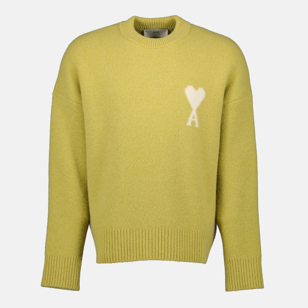 Image de l'article Pull Ami de coeur de la marque Ami PARIS pour Unisex - Saison Automne-Hiver 2025 - Vue de Face