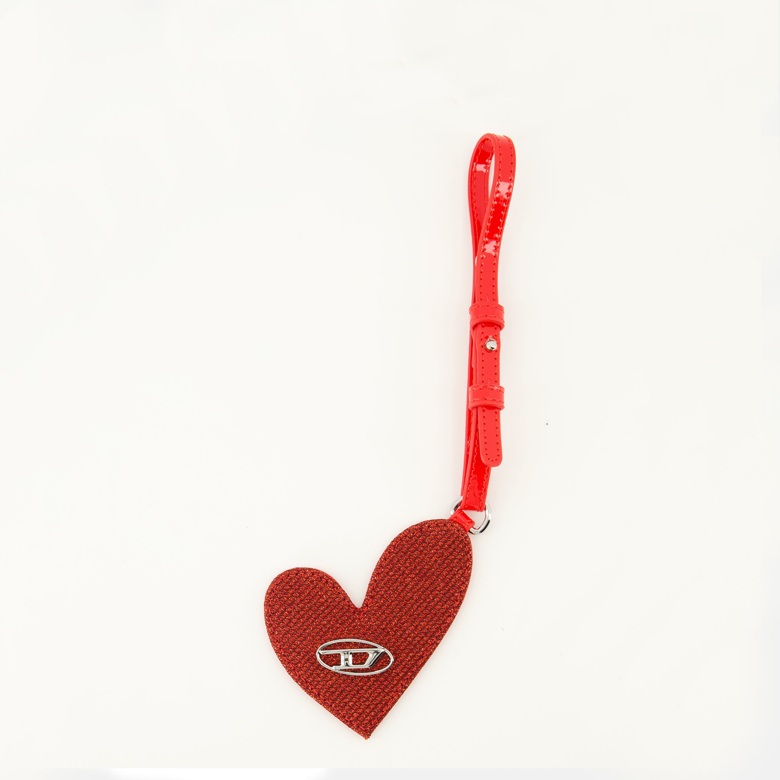 記事の画像 ディーゼルの女性用プレイミラーレッドストーンキーホルダー - 2026年春夏 - 正面ビュー