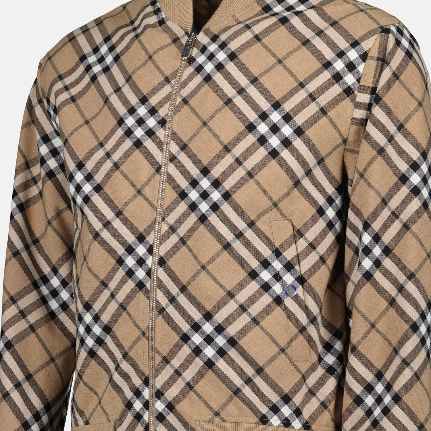 Vestes Bomber Harrington Burberry Beige Homme
