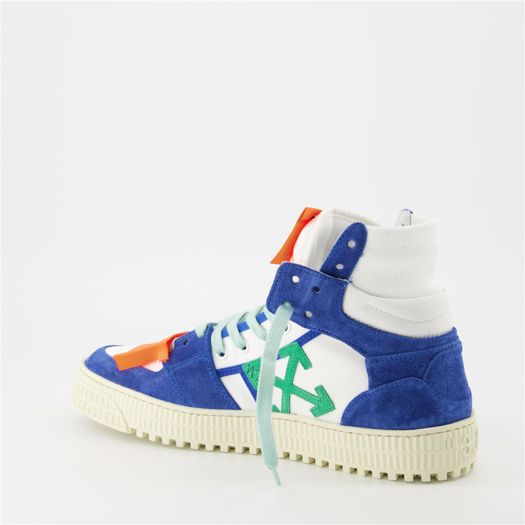 Sneaker OMIA065F22LEA002 0145 white blue Off-White Azul Homme