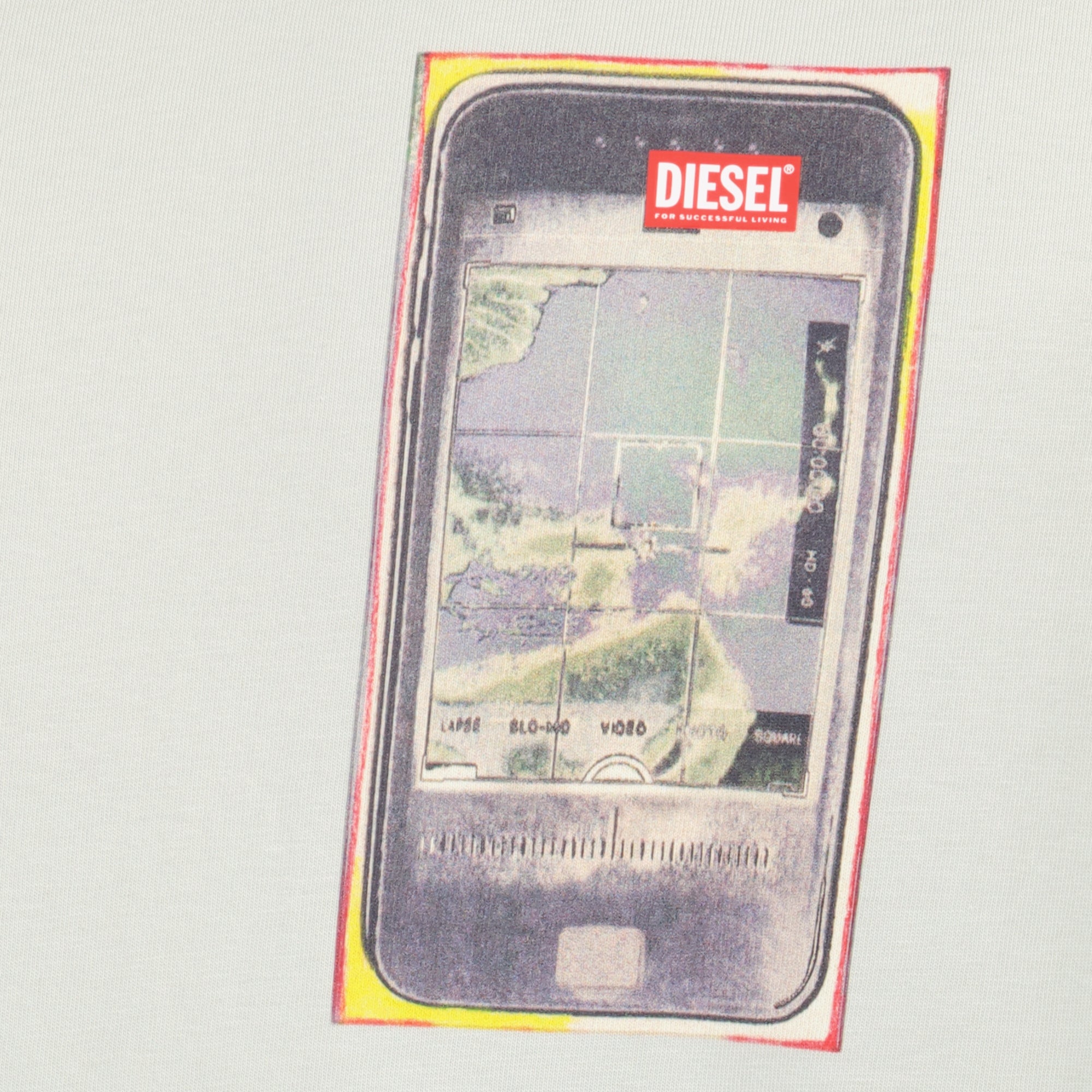 Immagine della maglietta grigia T-Adjust di Diesel per Uomo - Stagione Primavera-Estate 2026 - Vista Dettagliata_1