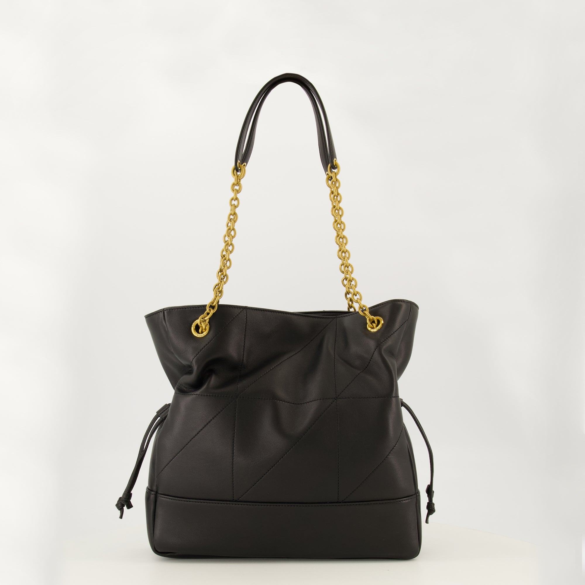 Sacs seau Sac Jamie Shopping small en cuir noir Saint Laurent Noir Femme