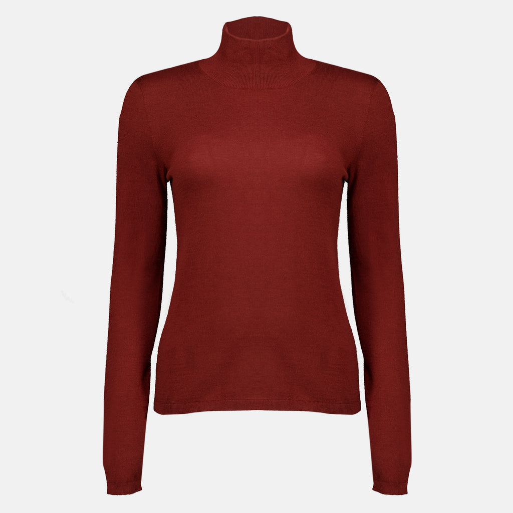 Maille Pulôver Vermelho de Gola Alta Max Mara Rouge Femme