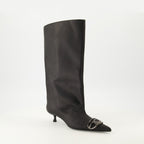 Imagen de las botas D-Venus negras de Diesel para mujer - Otoño-Invierno 2025 - Vista en tres cuartos frontal derecha
