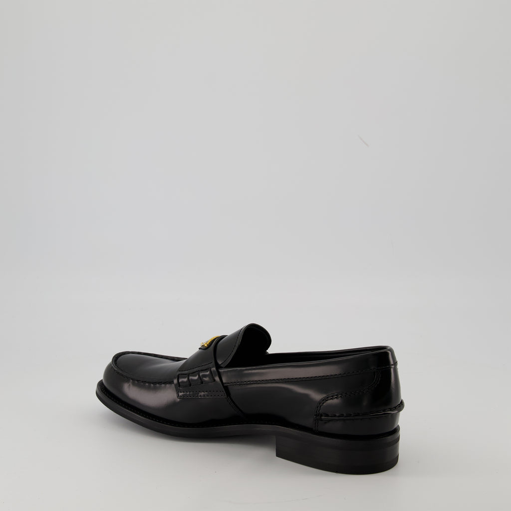 Mocassins Mocassins en cuir brossé Prada Noir Homme