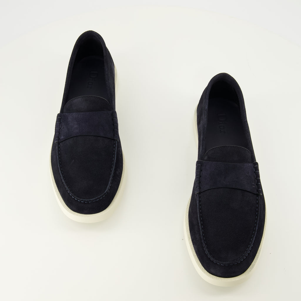 Mocassins Granville Mocassini Blu Navy Dior Bleu foncé Homme