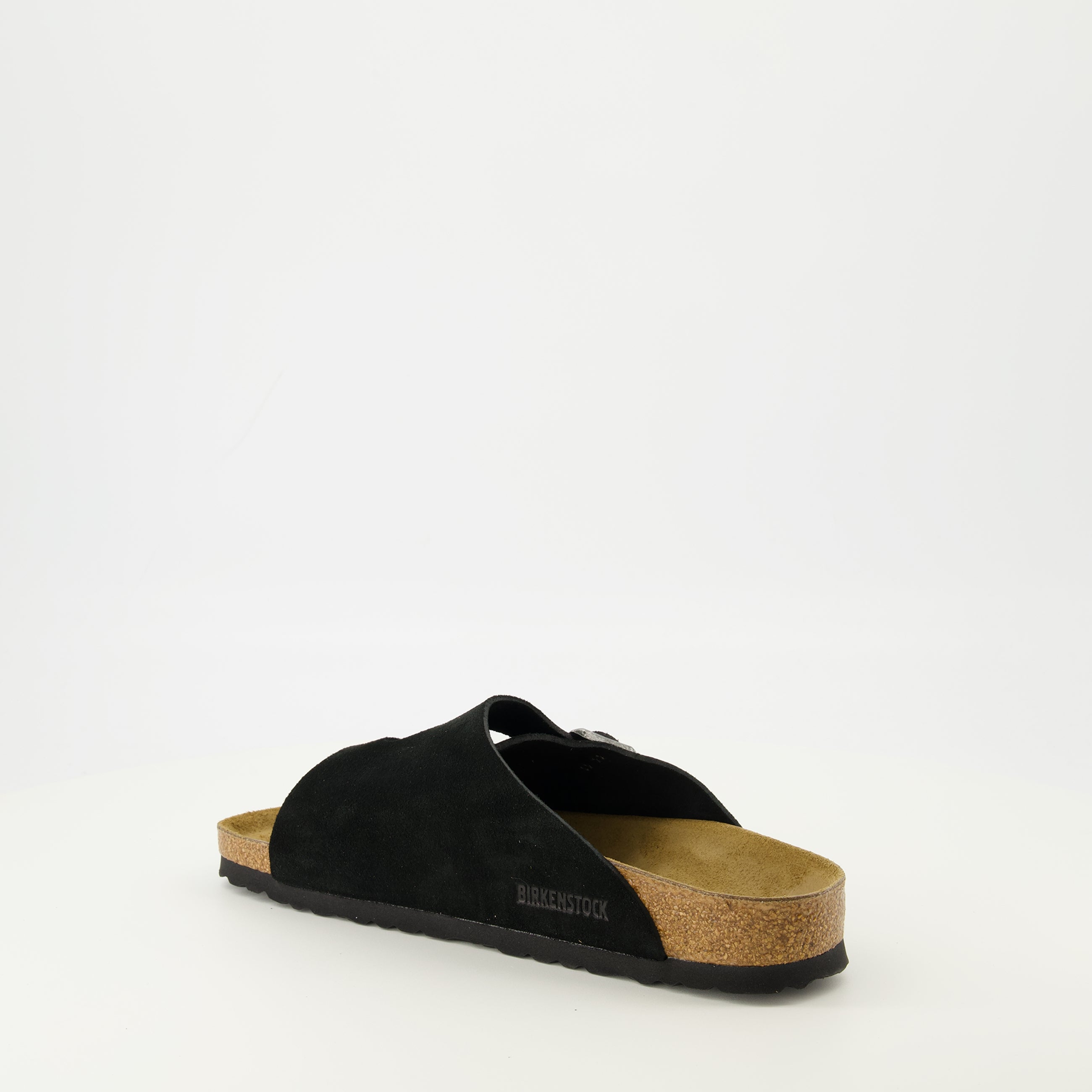 Image de l'article Sandales Zürich noir de la marque Birkenstock pour Unisex - Saison Printemps-Été 2026 - Vue trois quarts arrière droite