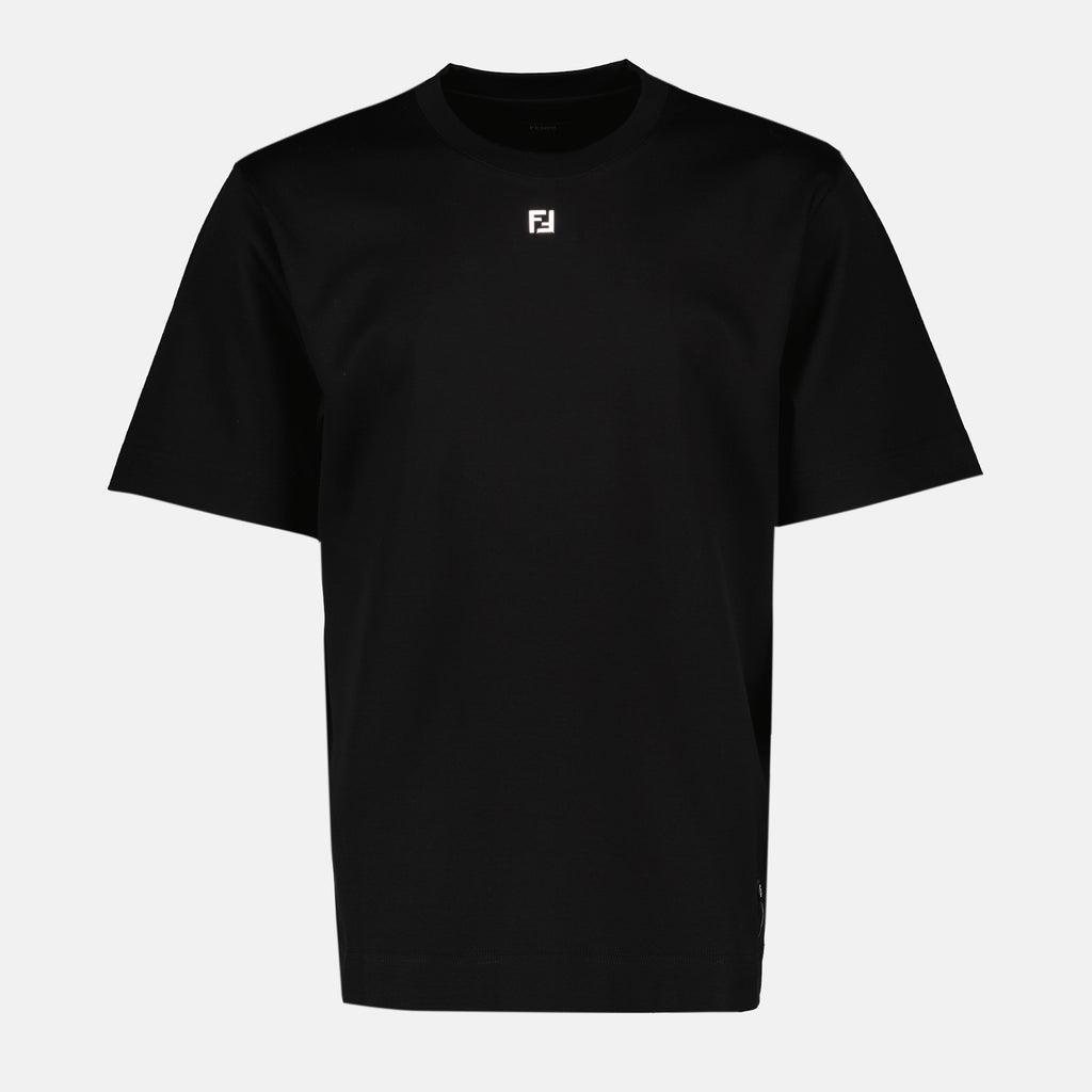 Camisetas Camiseta de algodón Fendi Negro Homme